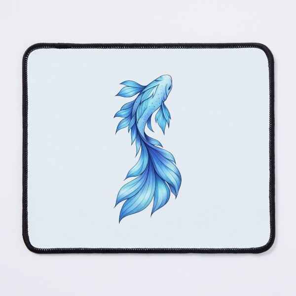 Item preview, Elegant Blue Betta Fish Fluid Art designed and sold by Siriusvibes.