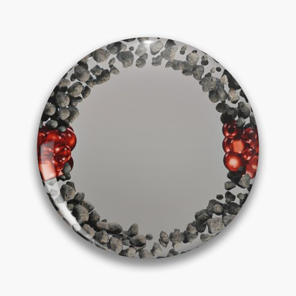 Item preview, Geometric Stone and Red Sphere Sculpture designed and sold by fwidhantos.