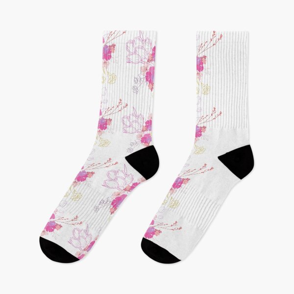 Item preview, Minimalist Pink Floral Bouquet & Gold Line Art Pattern designed and sold by Atlasoloji.