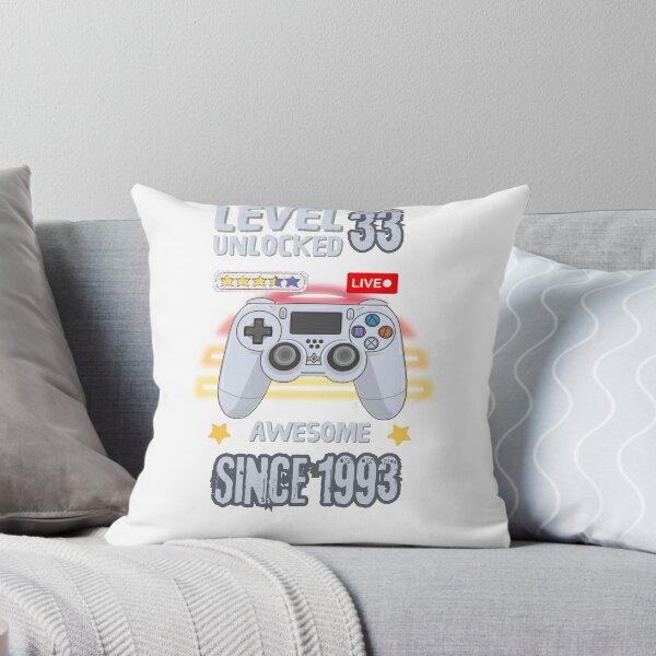 Item preview, 33rd Birthday T-shirt 33yr 33 Year Old Birthday Level 33 Unlocked Awesome Since 1993 33rd Birthday Gaming T-shirt designed and sold by Zibis09.