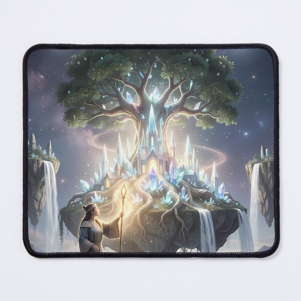 Item preview, Dreamy Crystal Tree Kingdom Under Twin Moons Vision designed and sold by ArtaFutura.