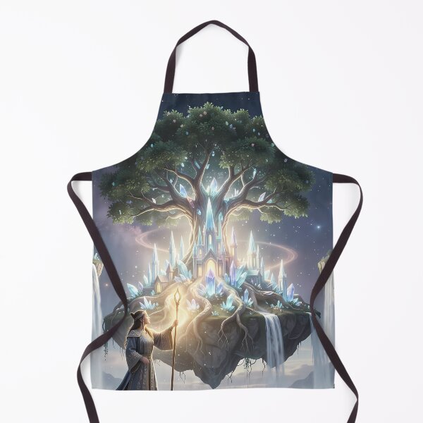Item preview, Dreamy Crystal Tree Kingdom Under Twin Moons Vision designed and sold by ArtaFutura.