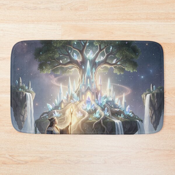 Item preview, Dreamy Crystal Tree Kingdom Under Twin Moons Vision designed and sold by ArtaFutura.