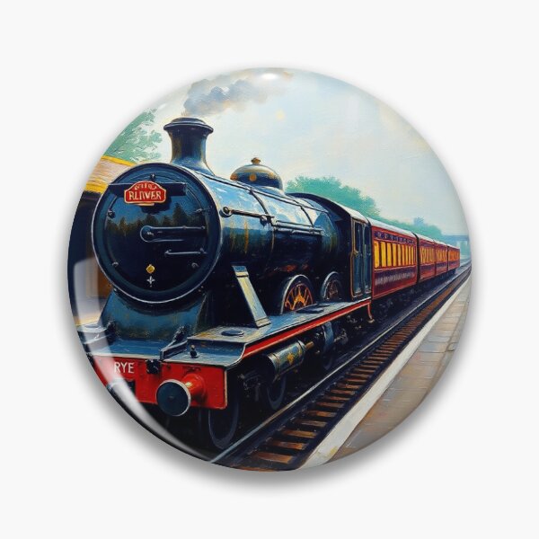 Item preview, A steam train in Rye raiway  station. designed and sold by oldMastersofart.