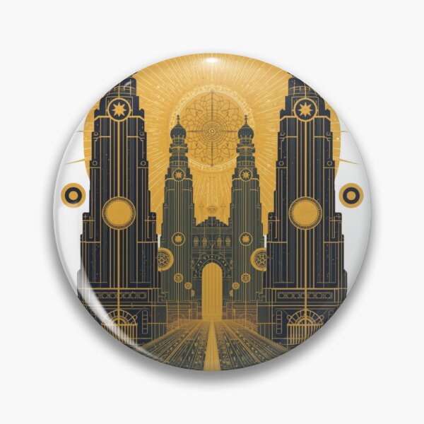 Item preview, The Celestial Gateway – Art Deco Tarot Architecture designed and sold by catcurio.