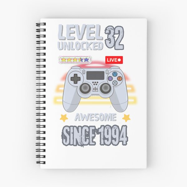 Item preview, 32nd Birthday T-shirt 32yr 32 Year Old Birthday Level 32 Unlocked Awesome Since 1994 32nd Birthday Gaming T-shirt designed and sold by Zibis09.