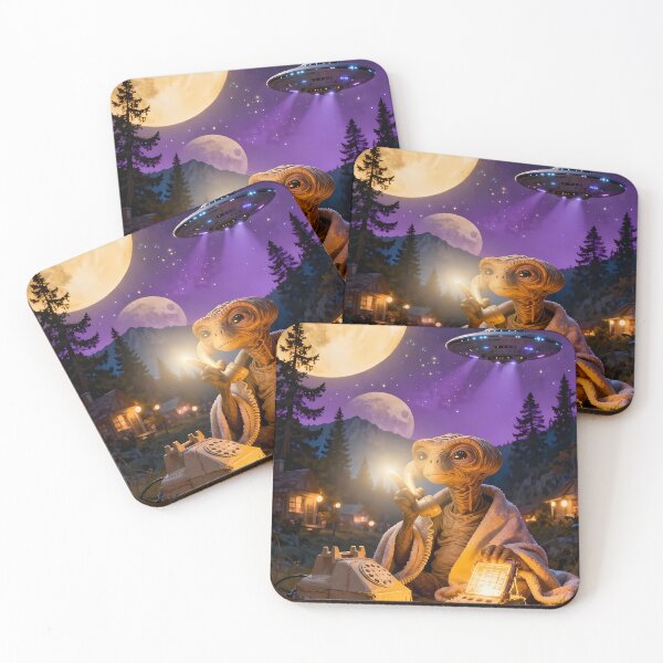 Item preview, Moonlit Forest Visitor Calling Beneath a Violet Sky designed and sold by ArtaFutura.
