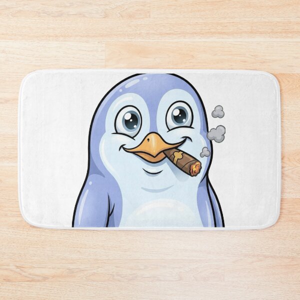 Item preview, Copy of Cute Chubby Penguin Smoking Cigar – Funny Kawaii Cartoon Sticker designed and sold by Dospart.