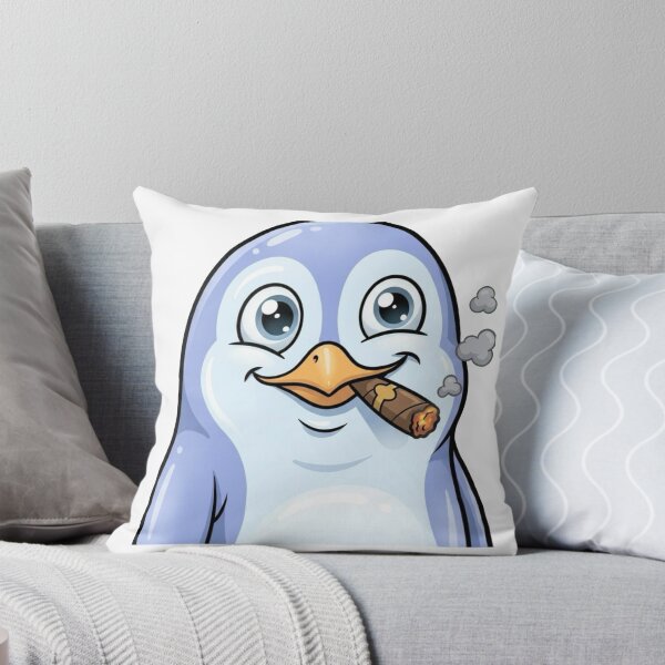 Item preview, Copy of Cute Chubby Penguin Smoking Cigar – Funny Kawaii Cartoon Sticker designed and sold by Dospart.