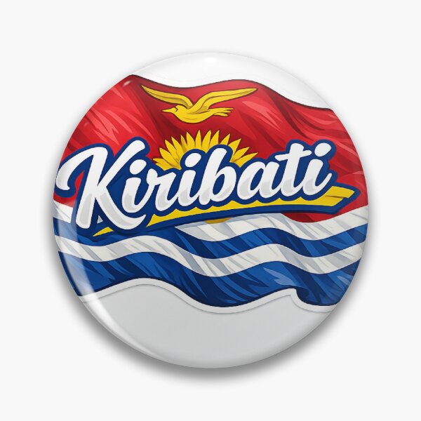 Item preview, Kiribati Flag Waving Design – Kiribati National Pride Graphic, Pacific Island Heritage Artwork, Ocean Inspired Gift designed and sold by GarnerSupplyCo.