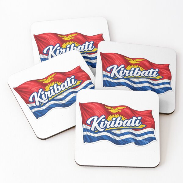 Item preview, Kiribati Flag Waving Design – Kiribati National Pride Graphic, Pacific Island Heritage Artwork, Ocean Inspired Gift designed and sold by GarnerSupplyCo.