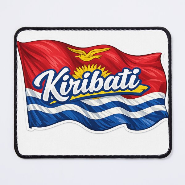 Item preview, Kiribati Flag Waving Design – Kiribati National Pride Graphic, Pacific Island Heritage Artwork, Ocean Inspired Gift designed and sold by GarnerSupplyCo.
