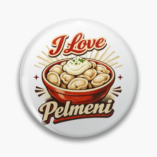Item preview, Retro I Love Pelmeni – Vintage Food Art designed and sold by Pineapple-Tree.