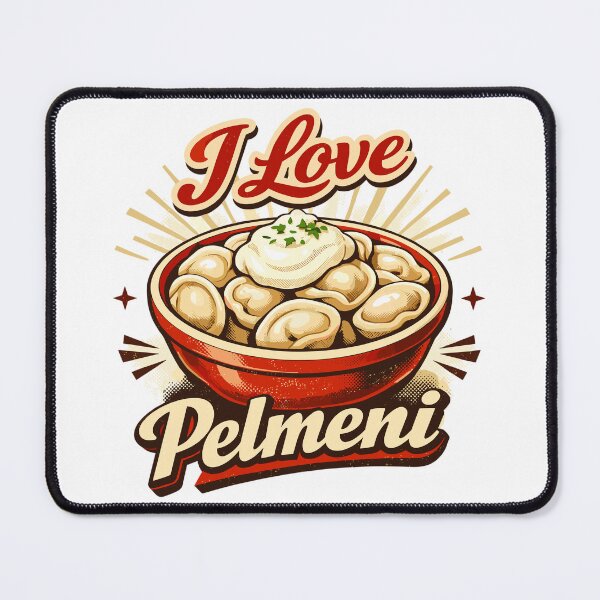 Item preview, Retro I Love Pelmeni – Vintage Food Art designed and sold by Pineapple-Tree.