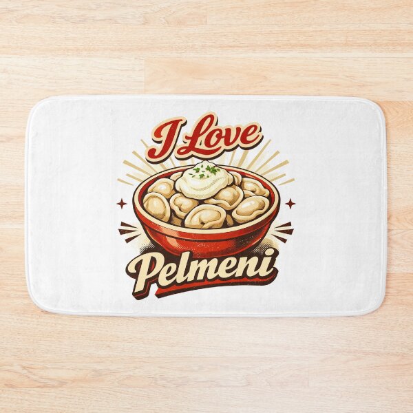 Item preview, Retro I Love Pelmeni – Vintage Food Art designed and sold by Pineapple-Tree.