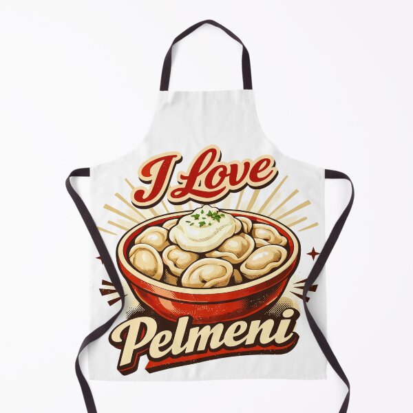 Item preview, Retro I Love Pelmeni – Vintage Food Art designed and sold by Pineapple-Tree.