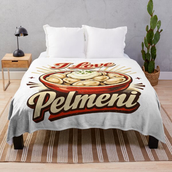 Item preview, Retro I Love Pelmeni – Vintage Food Art designed and sold by Pineapple-Tree.