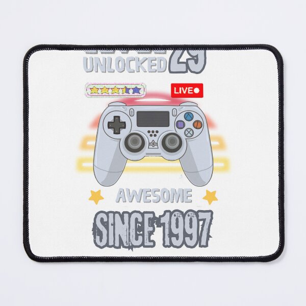 Item preview, 29th Birthday T-shirt 29yr 29 Year Old Birthday Level 29 Unlocked Awesome Since 1997 29th Birthday Gaming T-shirt designed and sold by Zibis09.