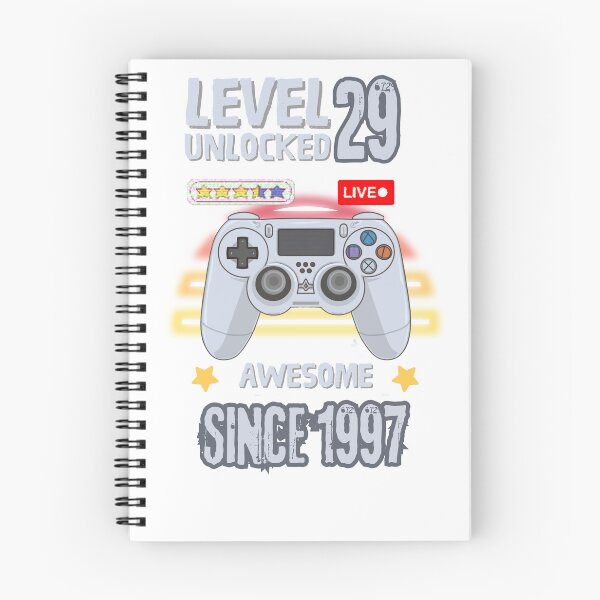 Item preview, 29th Birthday T-shirt 29yr 29 Year Old Birthday Level 29 Unlocked Awesome Since 1997 29th Birthday Gaming T-shirt designed and sold by Zibis09.