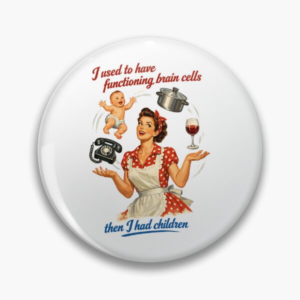 Item preview, Retro Pin-Up Mom Humor – Multitasking Chaos designed and sold by Pineapple-Tree.