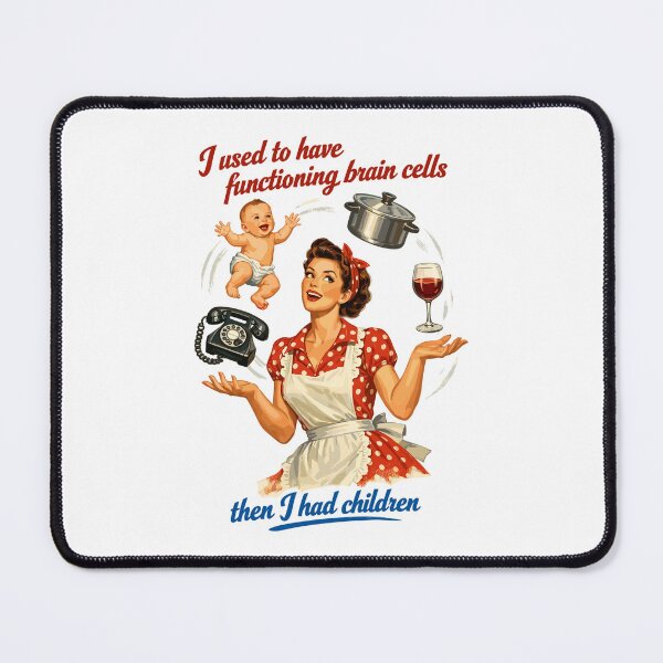 Item preview, Retro Pin-Up Mom Humor – Multitasking Chaos designed and sold by Pineapple-Tree.