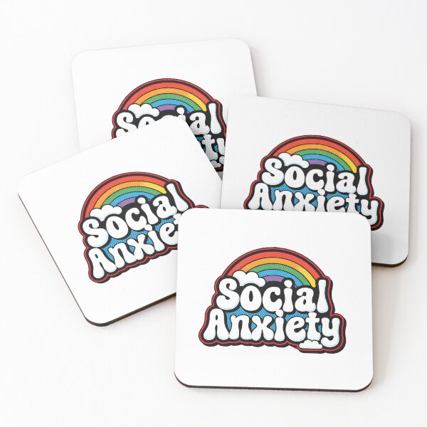 Item preview, Social Anxiety Rainbow Retro designed and sold by TshirtsOnline-.