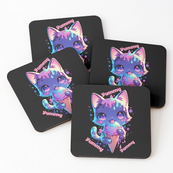 Artikelvorschau, Yummy Kawaii Neon Kitty entworfen und verkauft von EhrenGeneration.