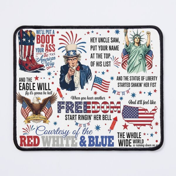 Item preview, Courtesy Of The Red White And Blue Patriotic Freedom America  designed and sold by WSTRap.