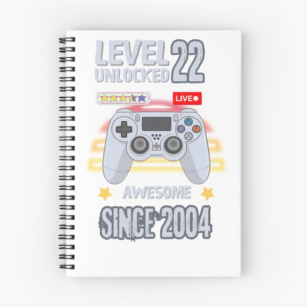 Item preview, 22nd Birthday T-shirt 22yr 22 Year Old Birthday Level 22 Unlocked Awesome Since 2004 22nd Birthday Gaming T-shirt designed and sold by Zibis09.