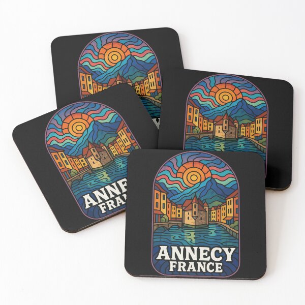 Item preview, Annecy France Stained Glass Art Travel designed and sold by TomFrontierArt.