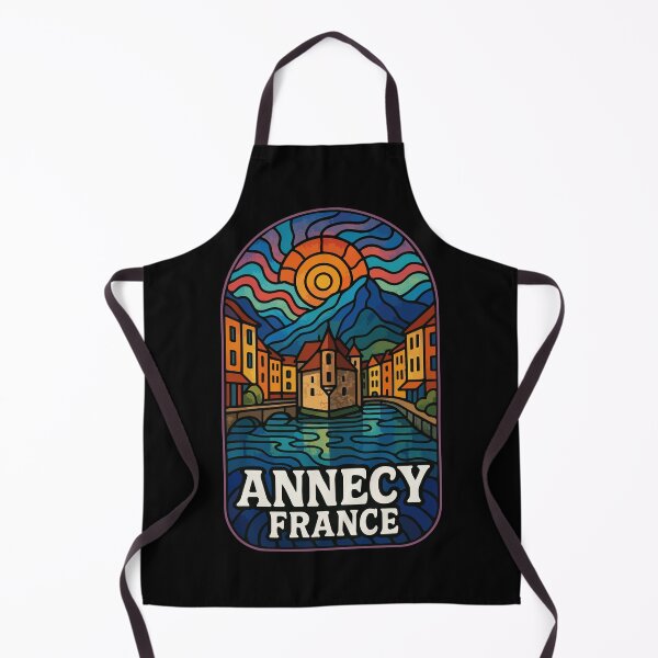 Item preview, Annecy France Stained Glass Art Travel designed and sold by TomFrontierArt.