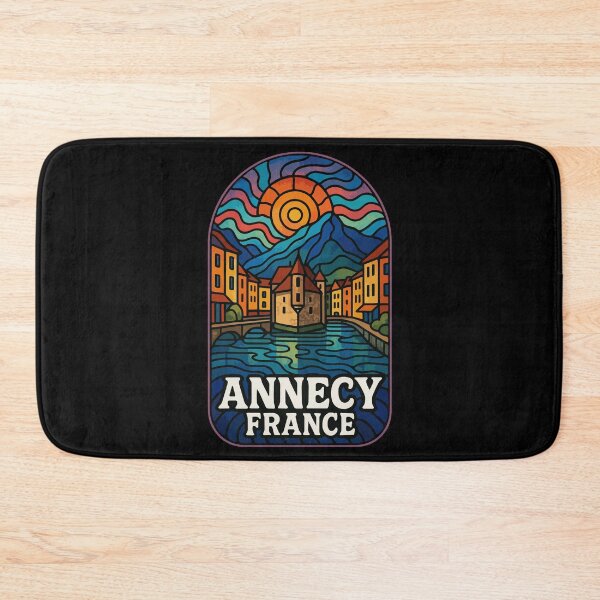 Item preview, Annecy France Stained Glass Art Travel designed and sold by TomFrontierArt.