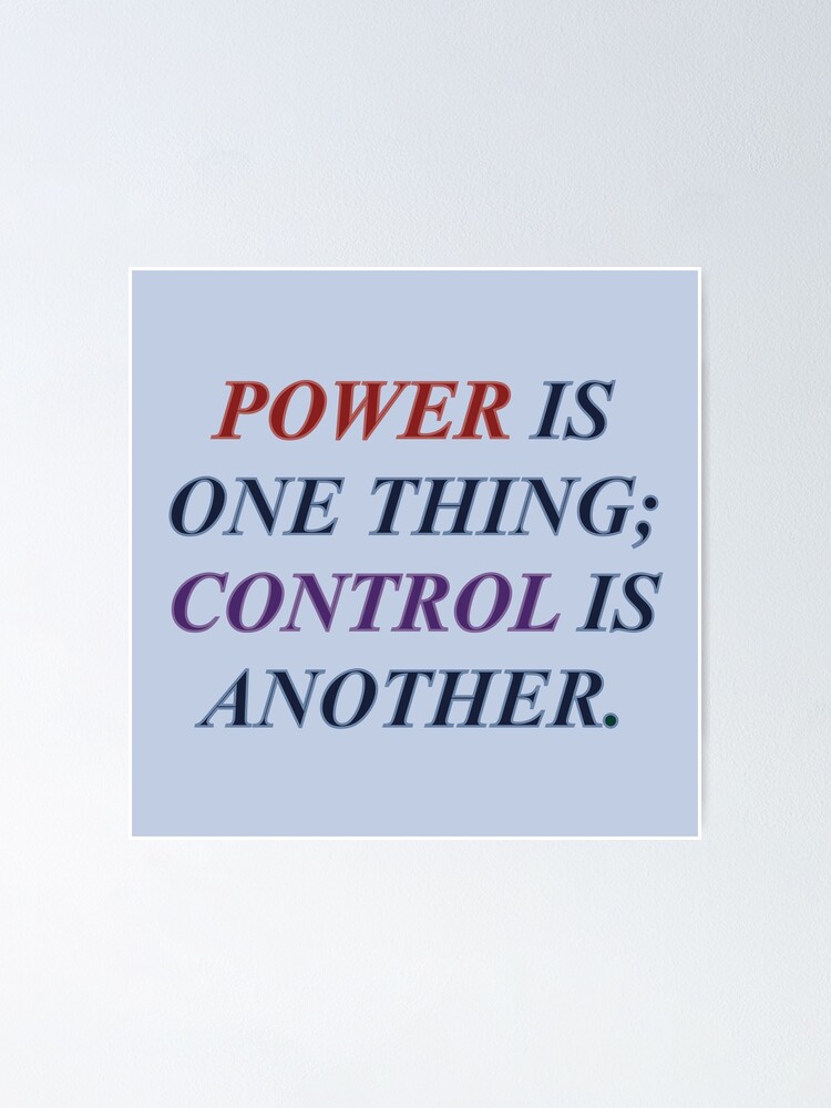 Thumbnail 1 of 3, Poster, Power/Control Bloodmarked designed and sold by Just-2-Raccoons.