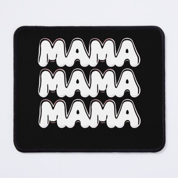Item preview, Retro Puffy Mama Stacked Typography - Trendy Y2K Bubble Letter Design designed and sold by PACS0011.