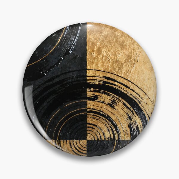 Item preview, Golden circles on a black background designed and sold by paulrommer.