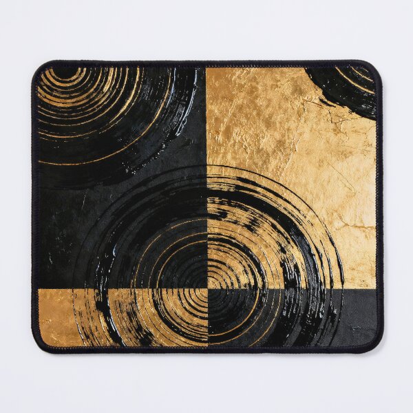 Item preview, Golden circles on a black background designed and sold by paulrommer.