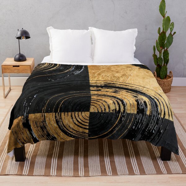 Item preview, Golden circles on a black background designed and sold by paulrommer.