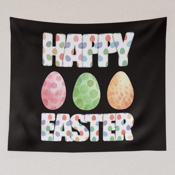 Item preview, Happy Easter And Colorful Easter Eggs. designed and sold by Dinasshop.
