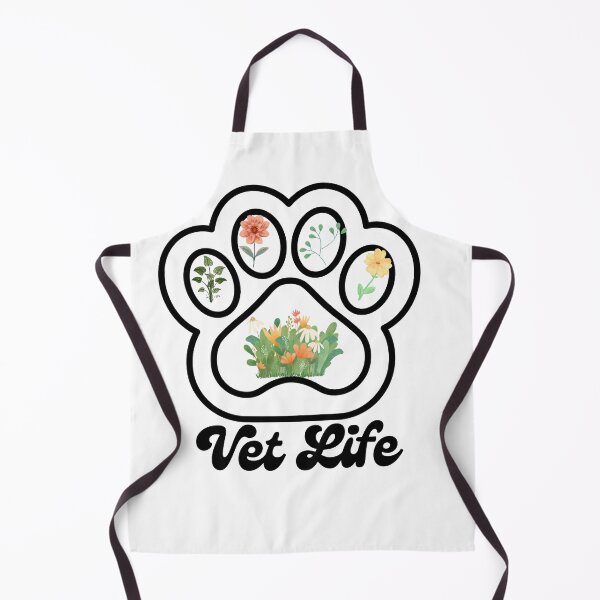 Item preview, Retro Boho Botanical Paw Print - Floral Vet Life Art designed and sold by batoot1.