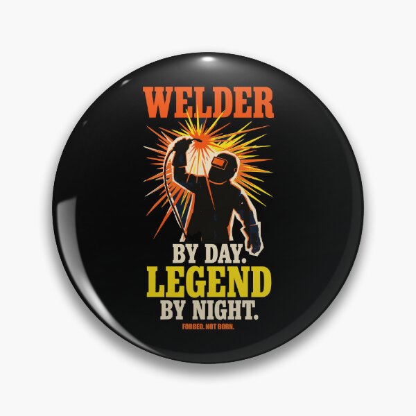 Item preview, Welder By Day Legend By Night Vintage Retro Poster Blue Collar Gift designed and sold by Mdozet.