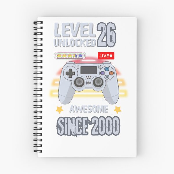 Item preview, 26th Birthday T-shirt 26yr 26 Year Old Birthday Level 26 Unlocked Awesome Since 2000 26th Birthday Gaming T-shirt designed and sold by Zibis09.