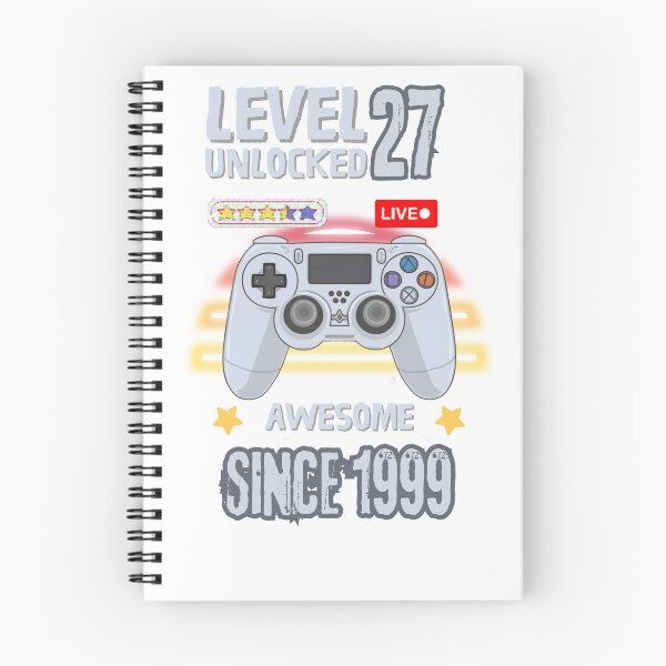Item preview, 27th Birthday T-shirt 27yr 27 Year Old Birthday Level 27 Unlocked Awesome Since 1999 27th Birthday Gaming T-shirt designed and sold by Zibis09.