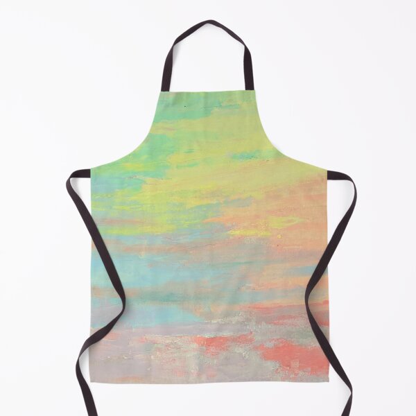 Item preview, Ethereal pastel flow | dreamy abstract textured in Teal, Coral and soft Green. designed and sold by GemniShop.