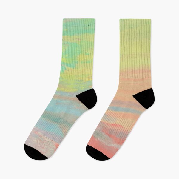 Item preview, Ethereal pastel flow | dreamy abstract textured in Teal, Coral and soft Green. designed and sold by GemniShop.