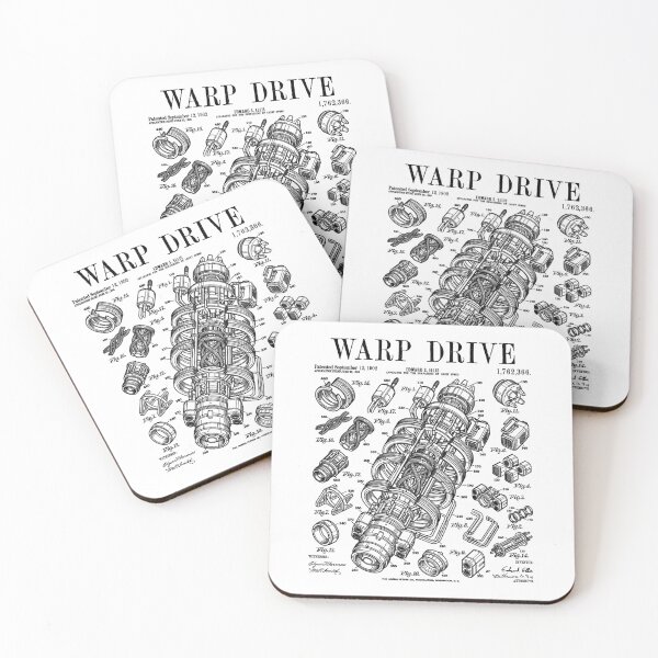 Item preview, Science Fiction Warp Drive Funny Scifi Vintage Patent designed and sold by GrandeDuc.