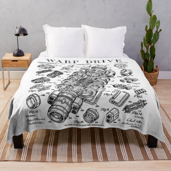 Item preview, Science Fiction Warp Drive Funny Scifi Vintage Patent designed and sold by GrandeDuc.