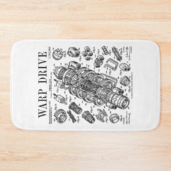 Item preview, Science Fiction Warp Drive Funny Scifi Vintage Patent designed and sold by GrandeDuc.