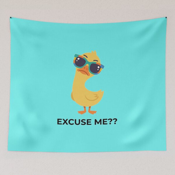 Item preview, Excuse Me Duck Meme Funny Reaction Design designed and sold by Quiet Mode Studio.