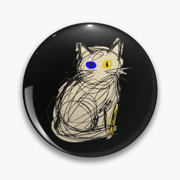 Item preview, Abstract Scribble Cat Minimalist Art Funny Cat Lover Gift designed and sold by Mdozet.