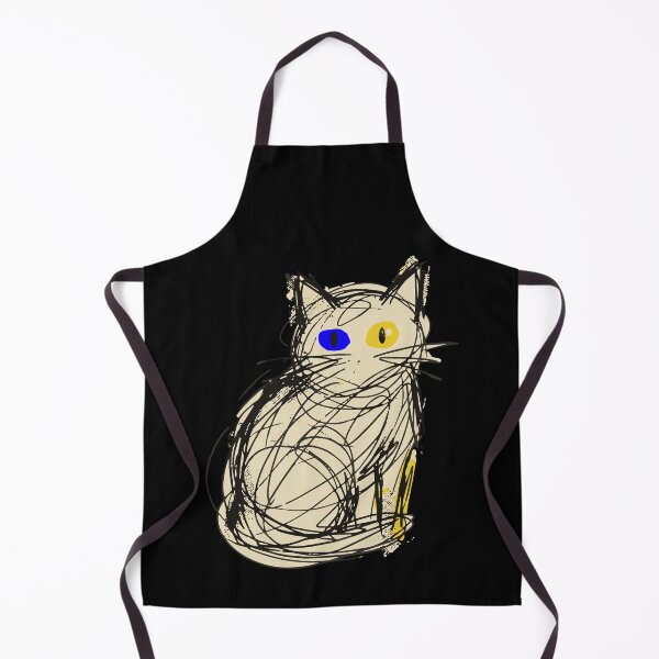 Item preview, Abstract Scribble Cat Minimalist Art Funny Cat Lover Gift designed and sold by Mdozet.
